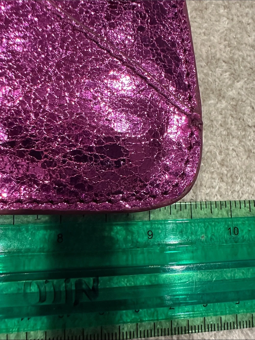 Sorial Metallic hot pink  Envelope Clutch